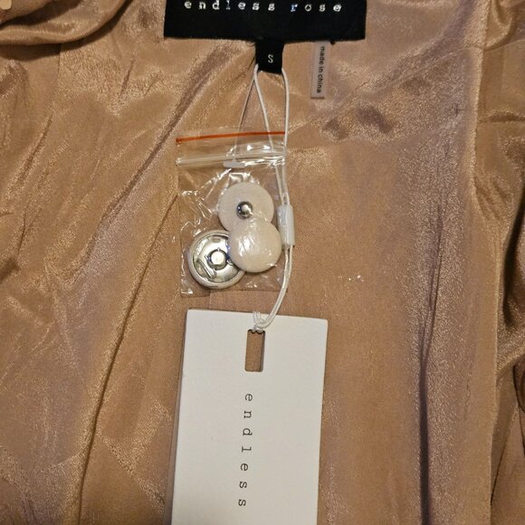 Endless Rose Double Breasted Blazer/Dress Rose Gold Small - Picture 6 of 6